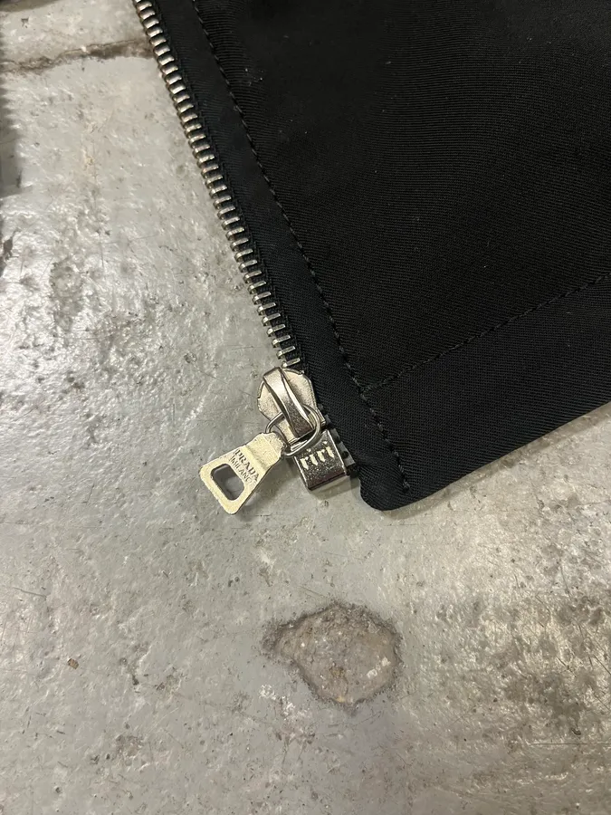 2000s Prada Obscure Black Zip-up Sweater - Image 8