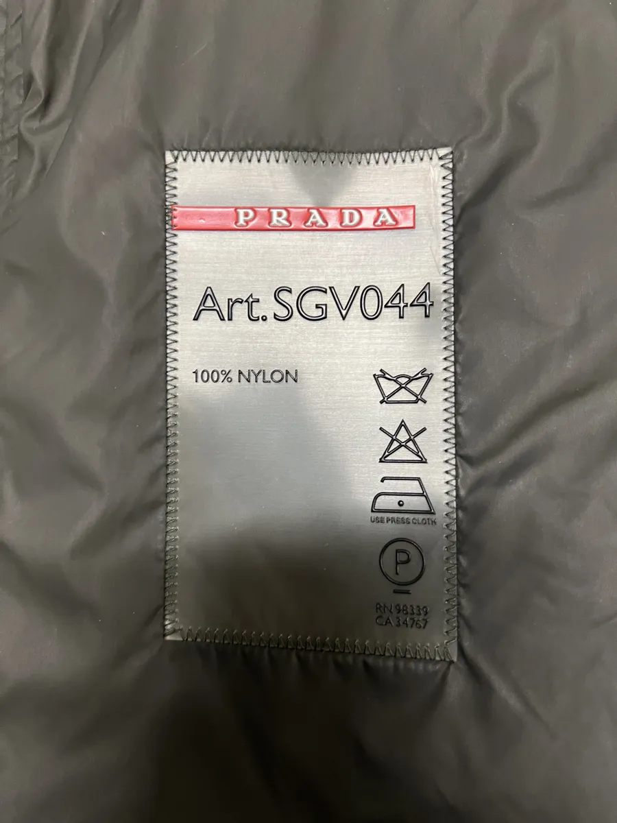 2000s Prada Olive Military Padded Linea Rossa Jacket - Image 10