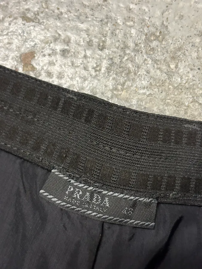 2000s Prada Olive Nylon Cargo Ski Pants - Image 9