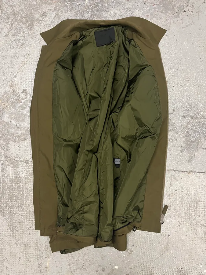 2000s Prada Olive Nylon Tactical Light Coach Jacket - Image 6