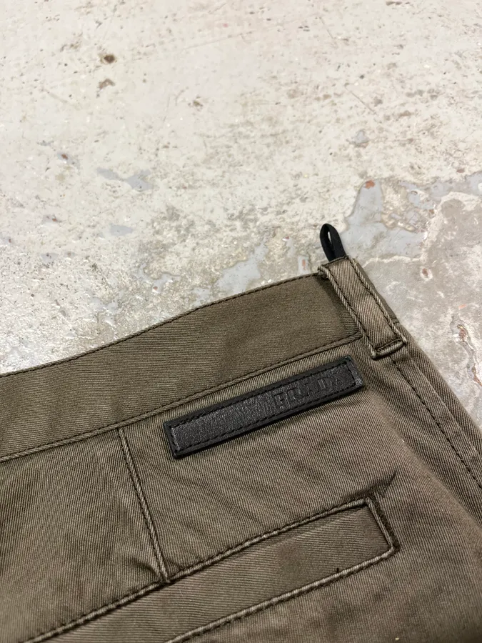 2000s Prada Olive Straight Pants - Image 10