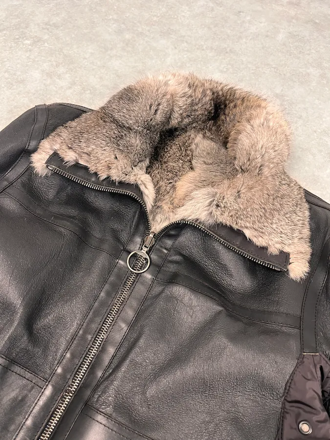 2000s Prada Premium Fur Reversible Brown Leather Jacket - Image 12