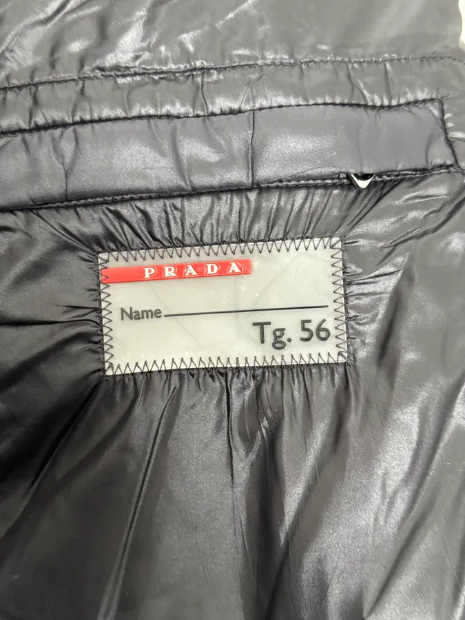 2000s Prada Puffer Khaki Jacket - Image 12