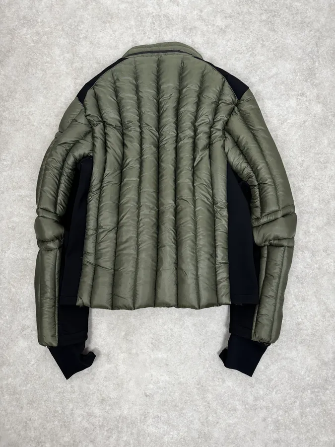2000s Prada Puffer Khaki Jacket - Image 5