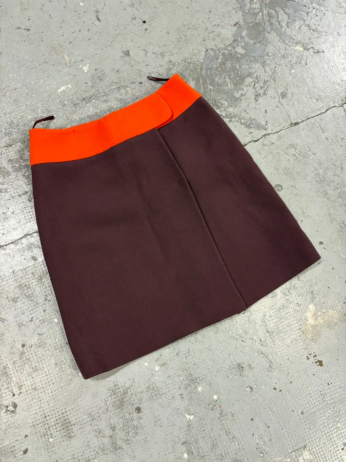 2000s Prada Purple & Orange Skirt - Image 5