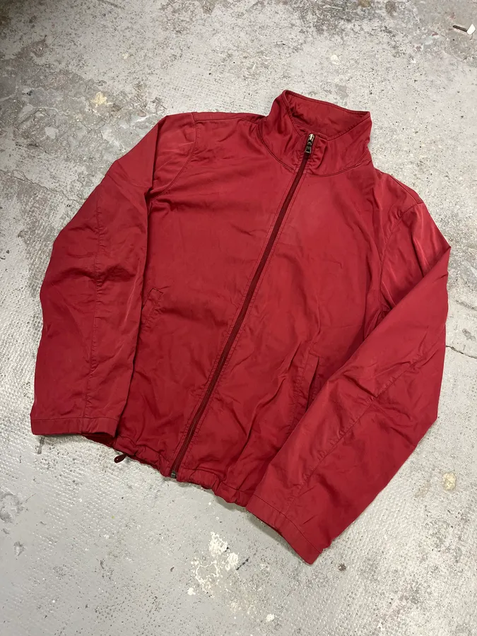 2000s Prada Red Nylon Windbreaker Jacket - Image 7