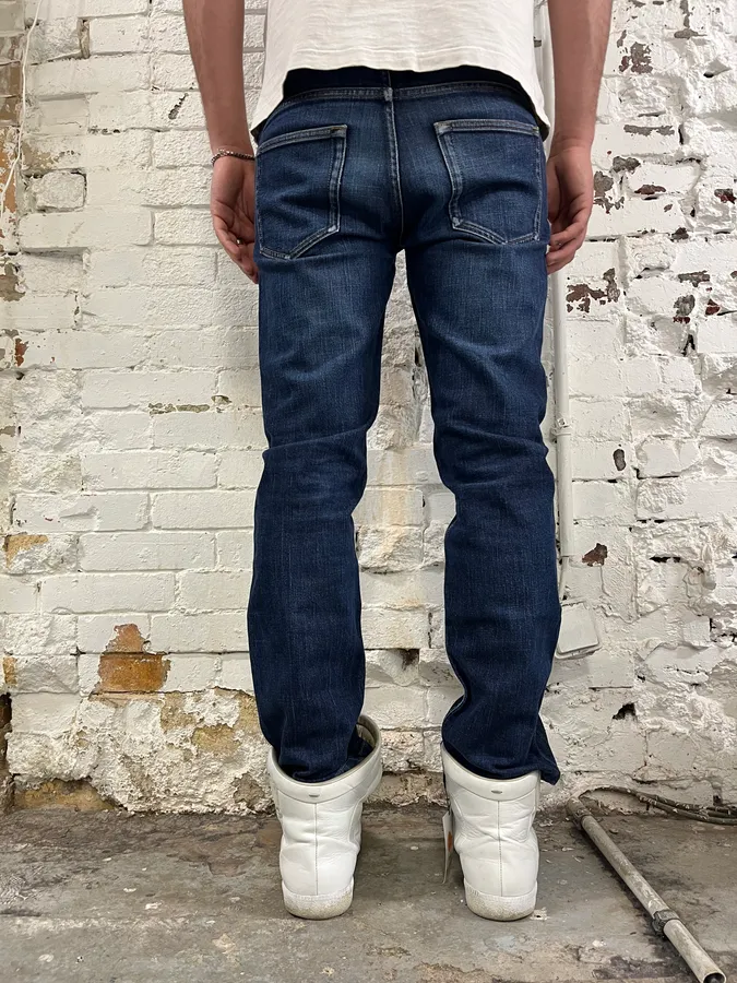 2000s Prada Slim Blue Denim Jeans - Image 3