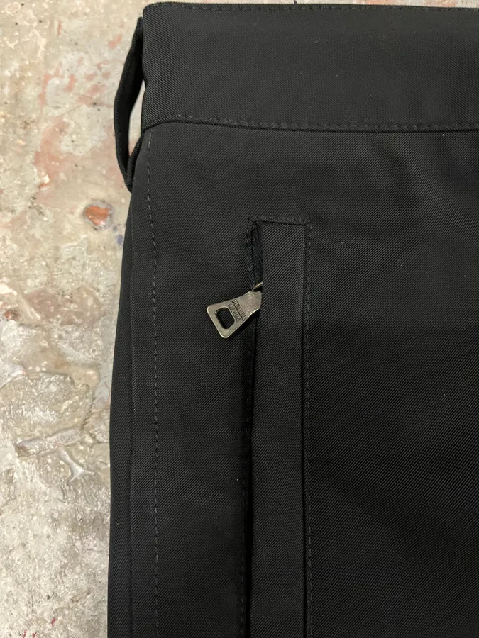 2000s Prada Sport Black Zip Pants - Image 8