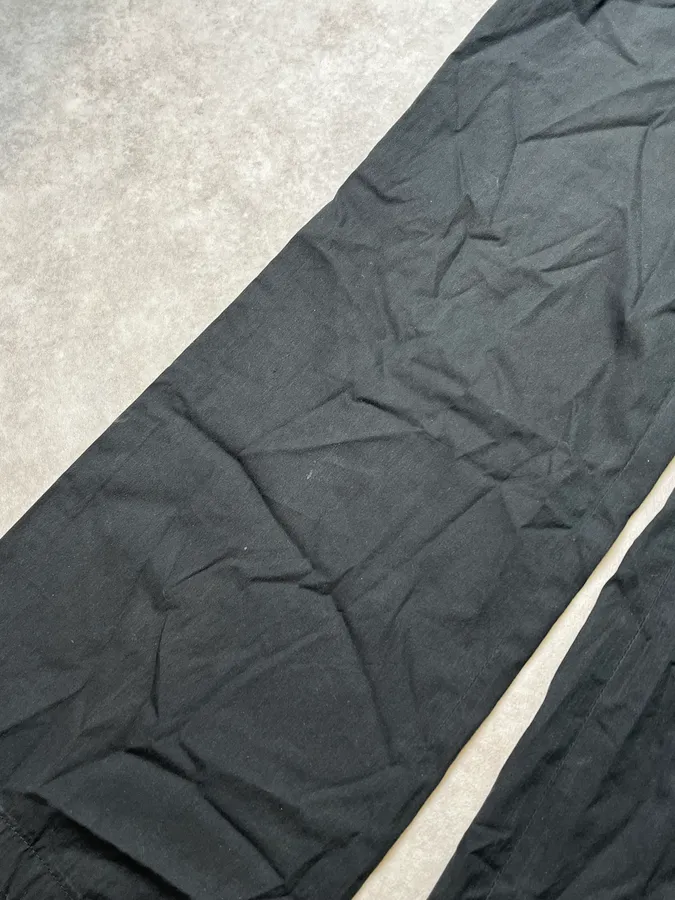2000s Prada Sport Linea Rossa Black Nylon Pants - Image 11