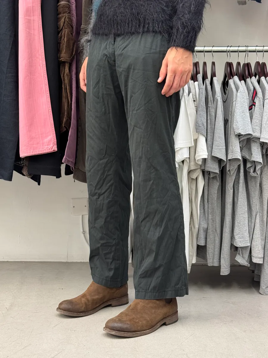 2000s Prada Sport Linea Rossa Black Nylon Pants - Image 3