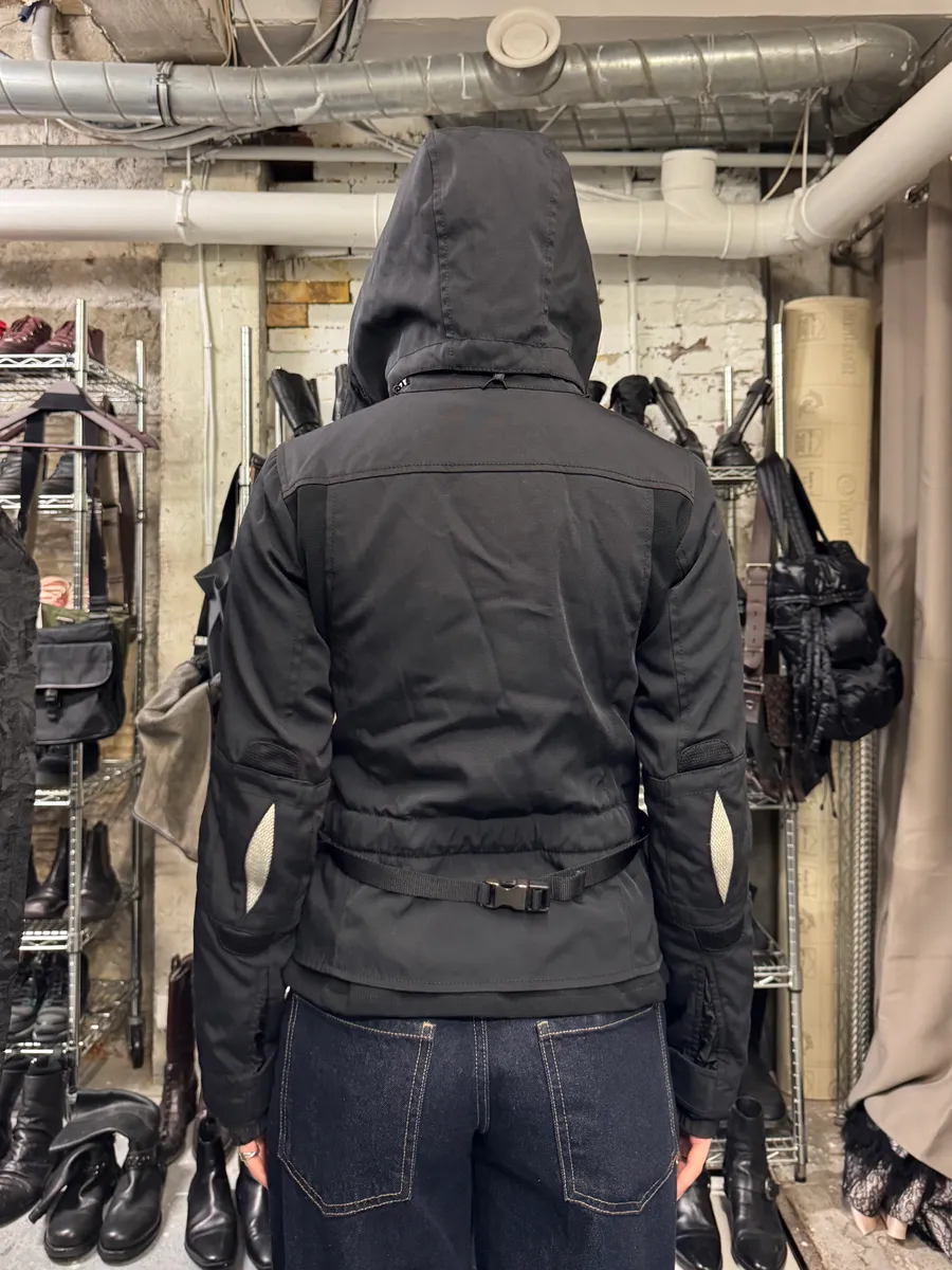 2000s Prada Sport Technical Padded Black Nylon Jacket - Image 6