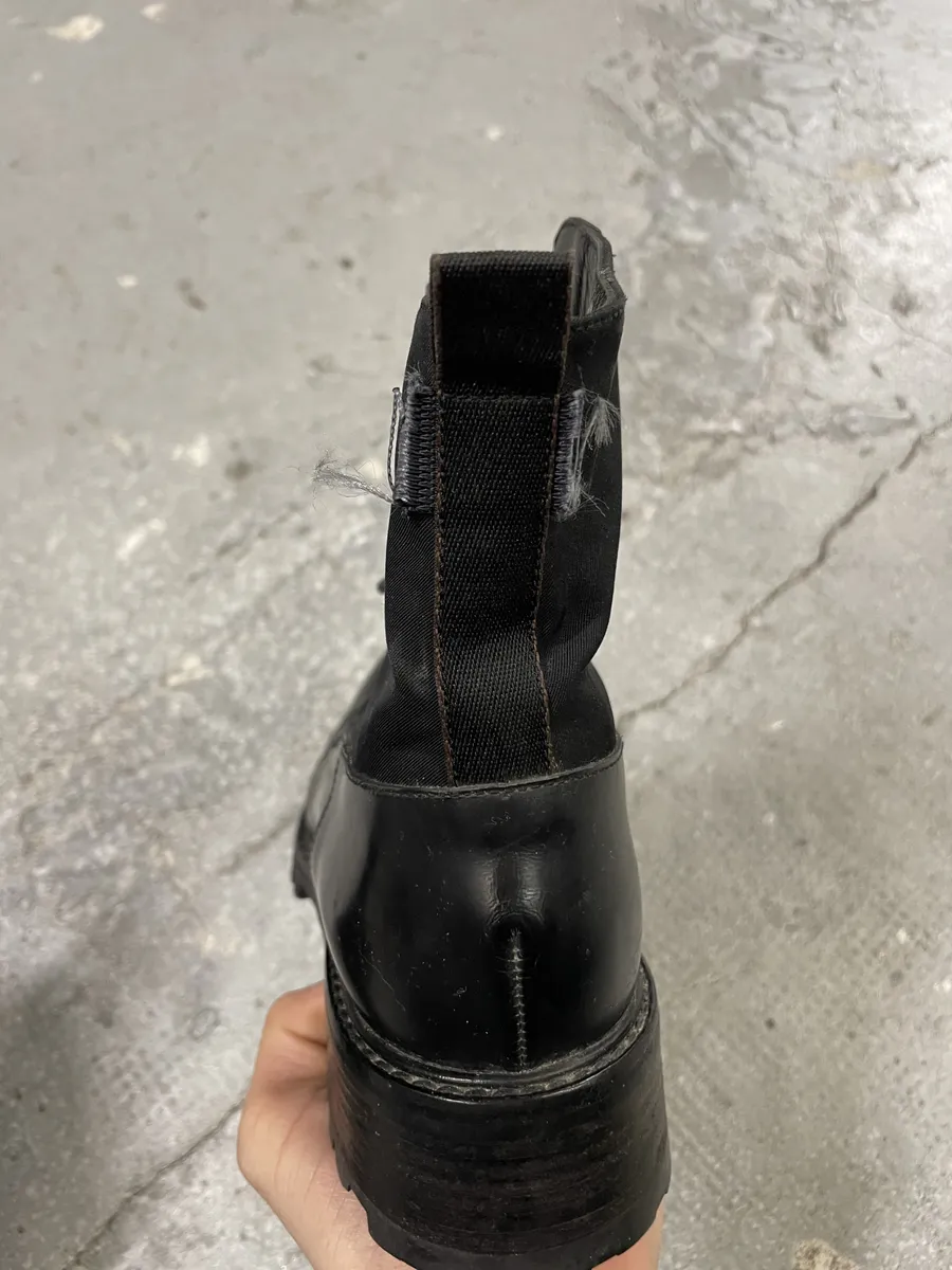 2000s Prada Strap Black Boots - Image 7