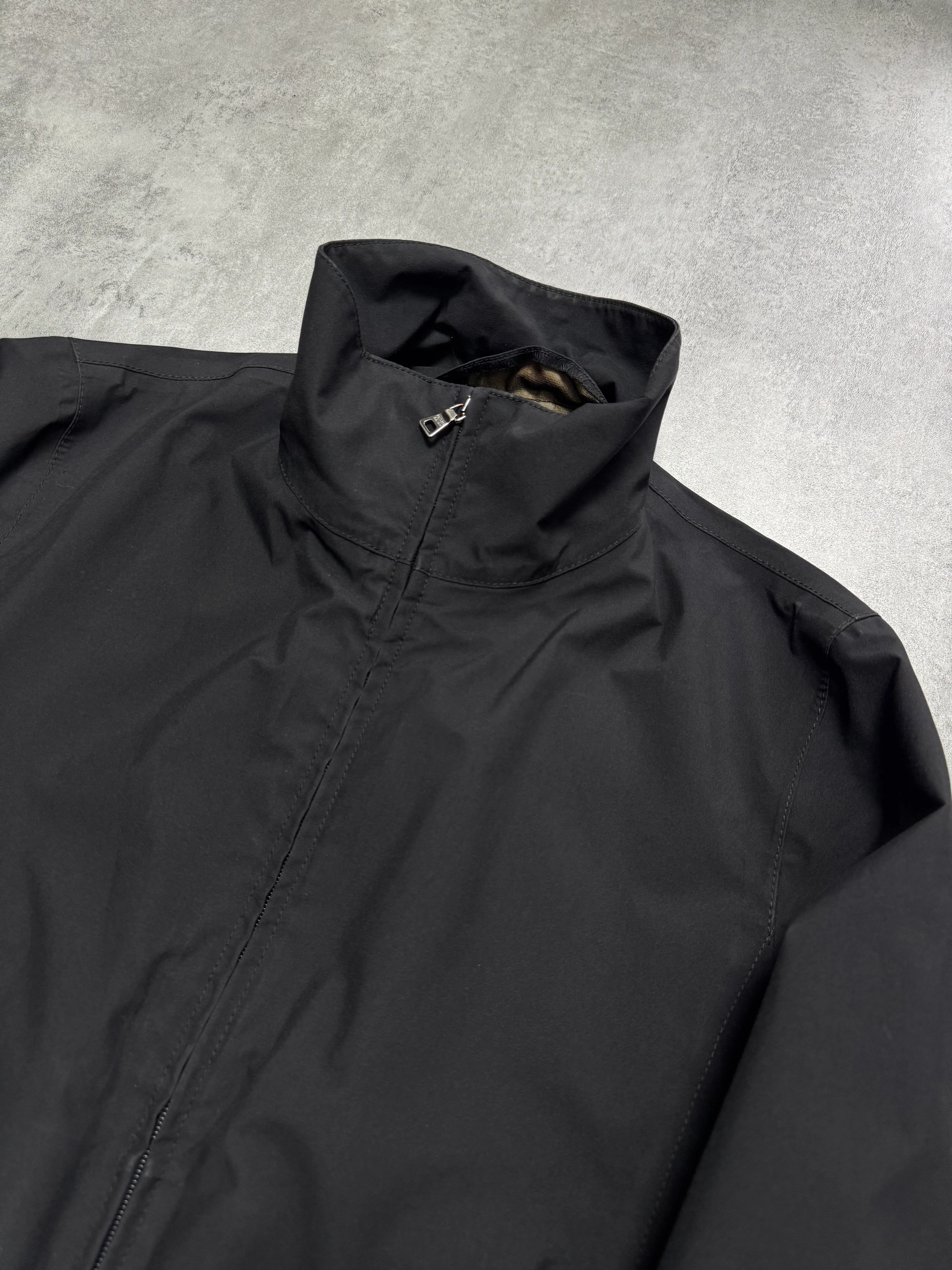 2000s Prada Technical Nylon Black Jacket - Image 2
