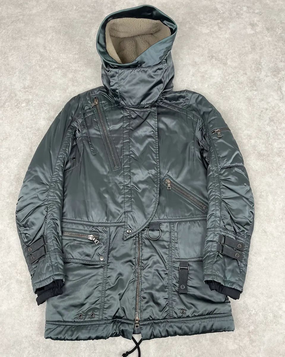 2000s Prada Ultimate Utility Ski Dark Grey Jacket