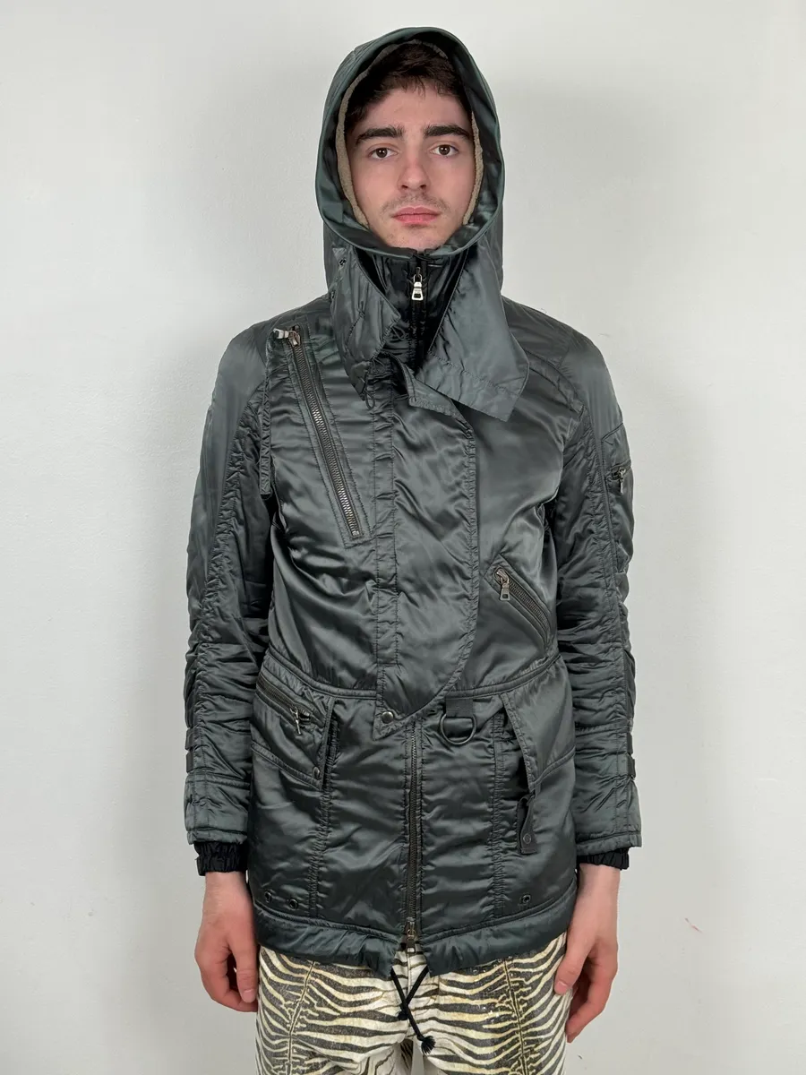 2000s Prada Ultimate Utility Ski Dark Grey Jacket - Image 2