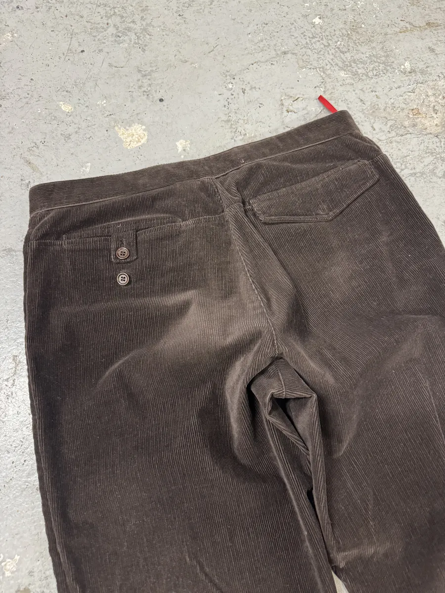 2000s Prada Velvet Brown Cozy Pants - Image 10