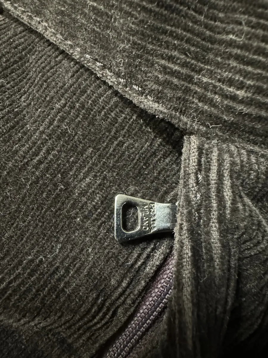 2000s Prada Velvet Brown Cozy Pants - Image 12