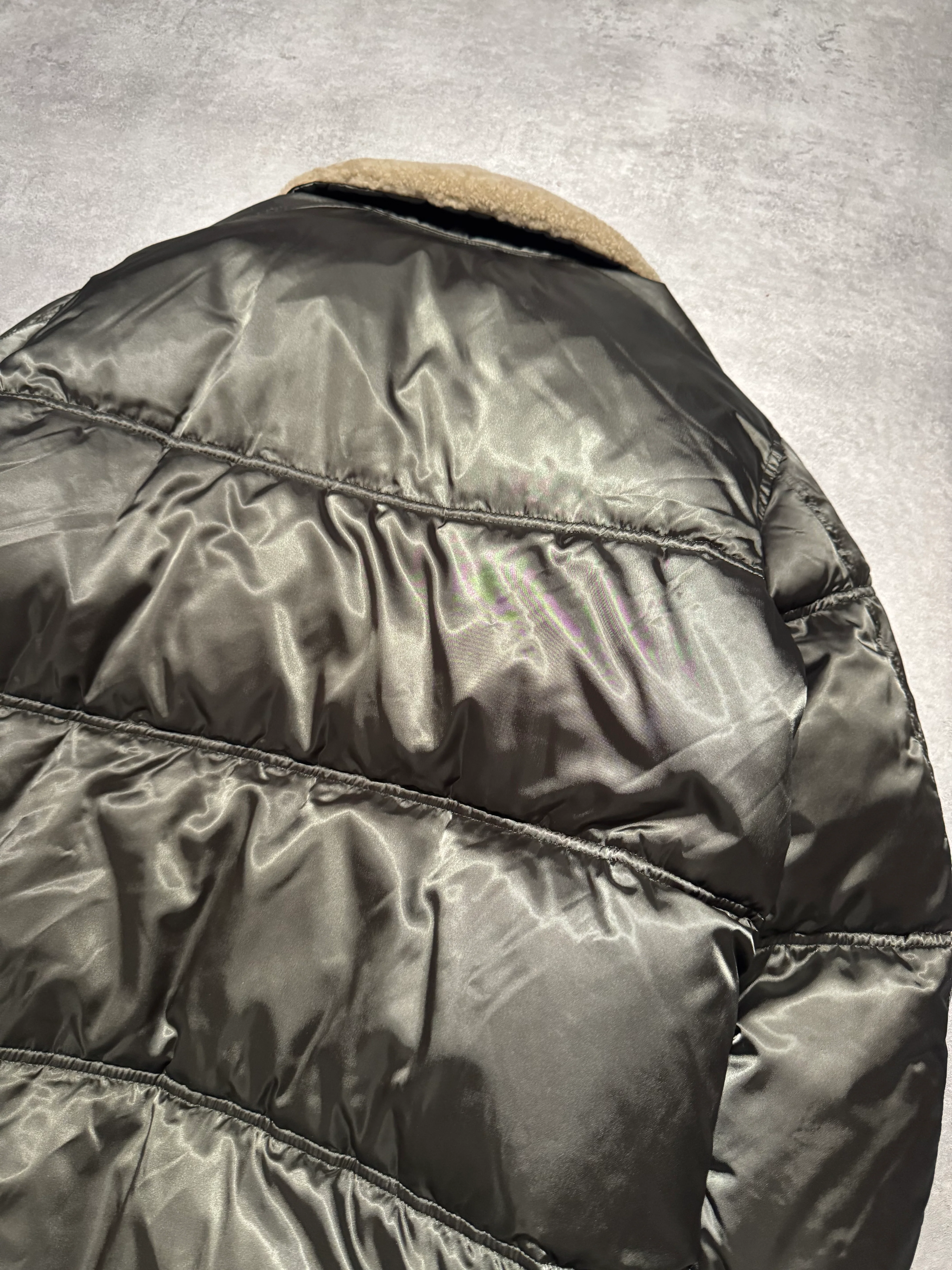 2000s Prada Warm Khaki Puffer Jacket - Image 13