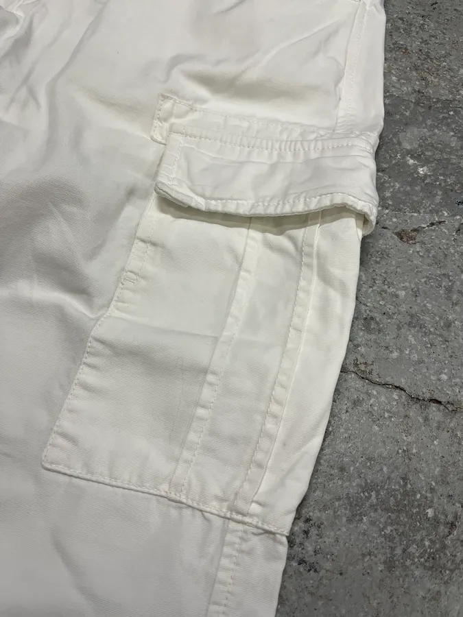 2000s Prada White Cargo Pants - Image 5