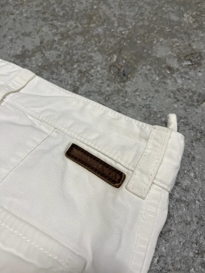 2000s Prada White Cargo Pants - Image 7