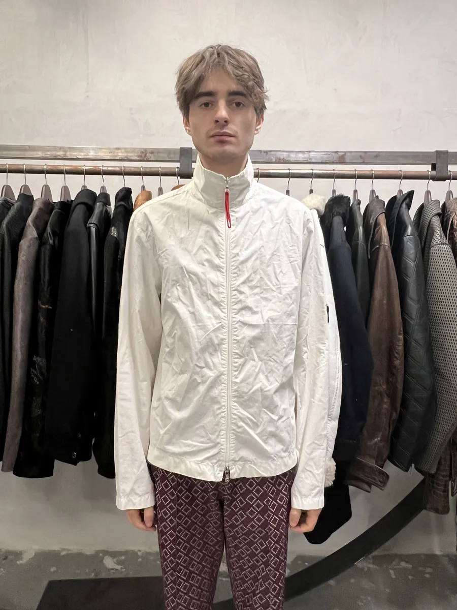 2000s Prada White Tracksuit Tactical Jacket