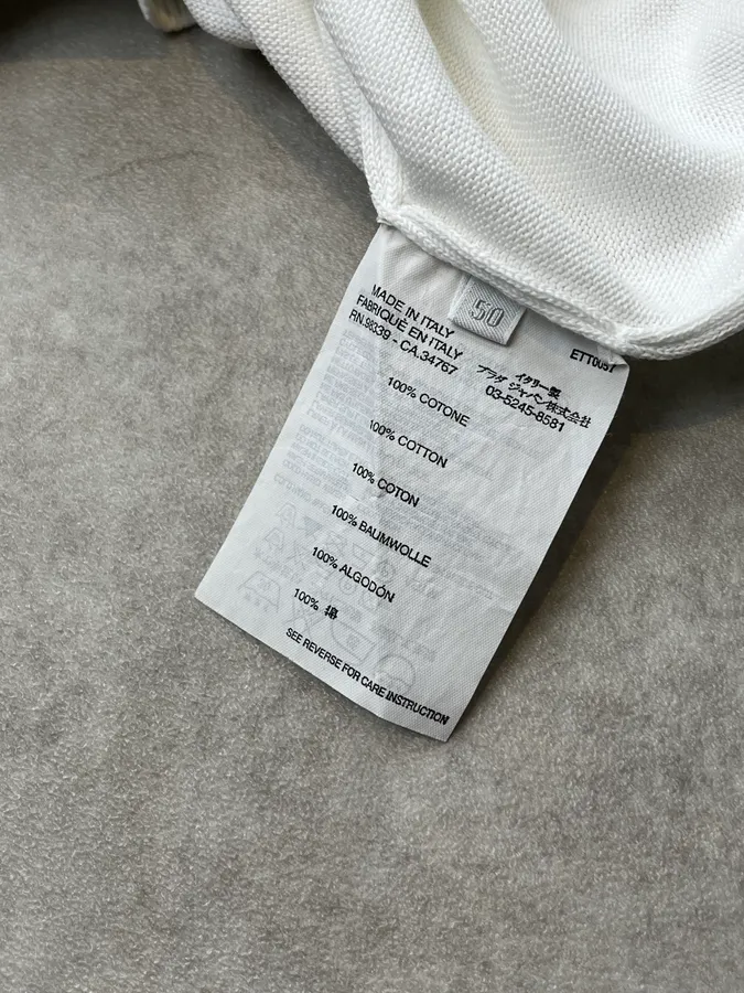 2000s Prada White V-Neck Sweater - Image 8
