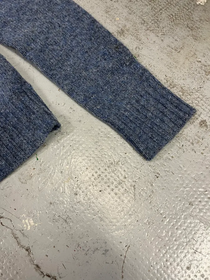 2000s Prada Wool Blue Crewneck Sweater - Image 6