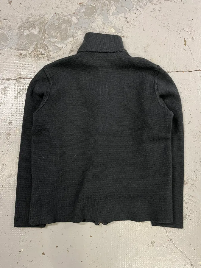 2000s Prada Wool Full-Zip Turtleneck Sweater - Image 7