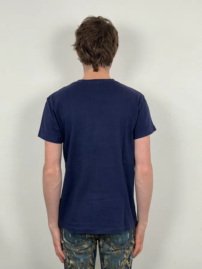 2000s Ralph Lauren Navy USA Flag Graphic T-Shirt - Image 3
