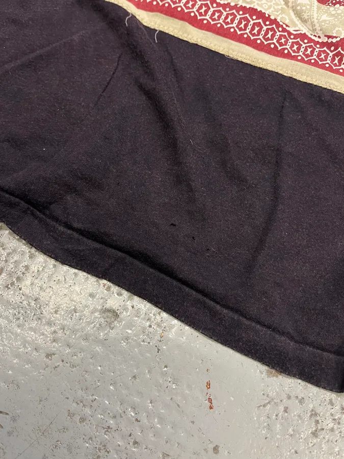 2000s Ralph Lauren US Flag Purple T-Shirt - Image 6