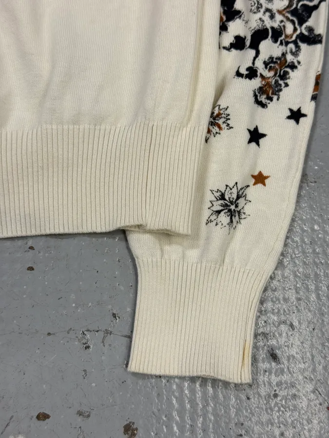 2000s Richmond Dragon Fantasy White Cardigan - Image 9