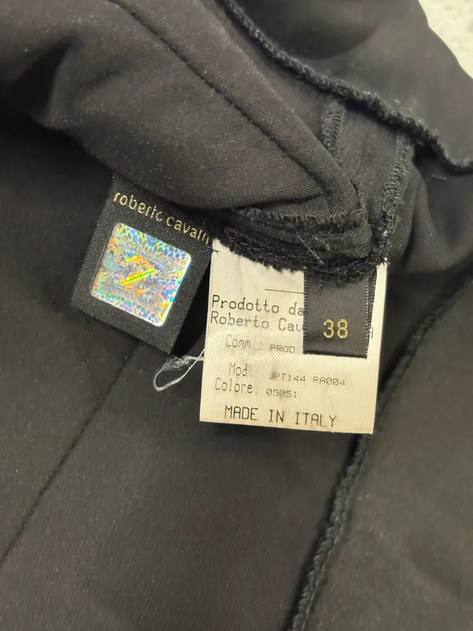 2000s Robero Cavalli Black Silk Dress - Image 10