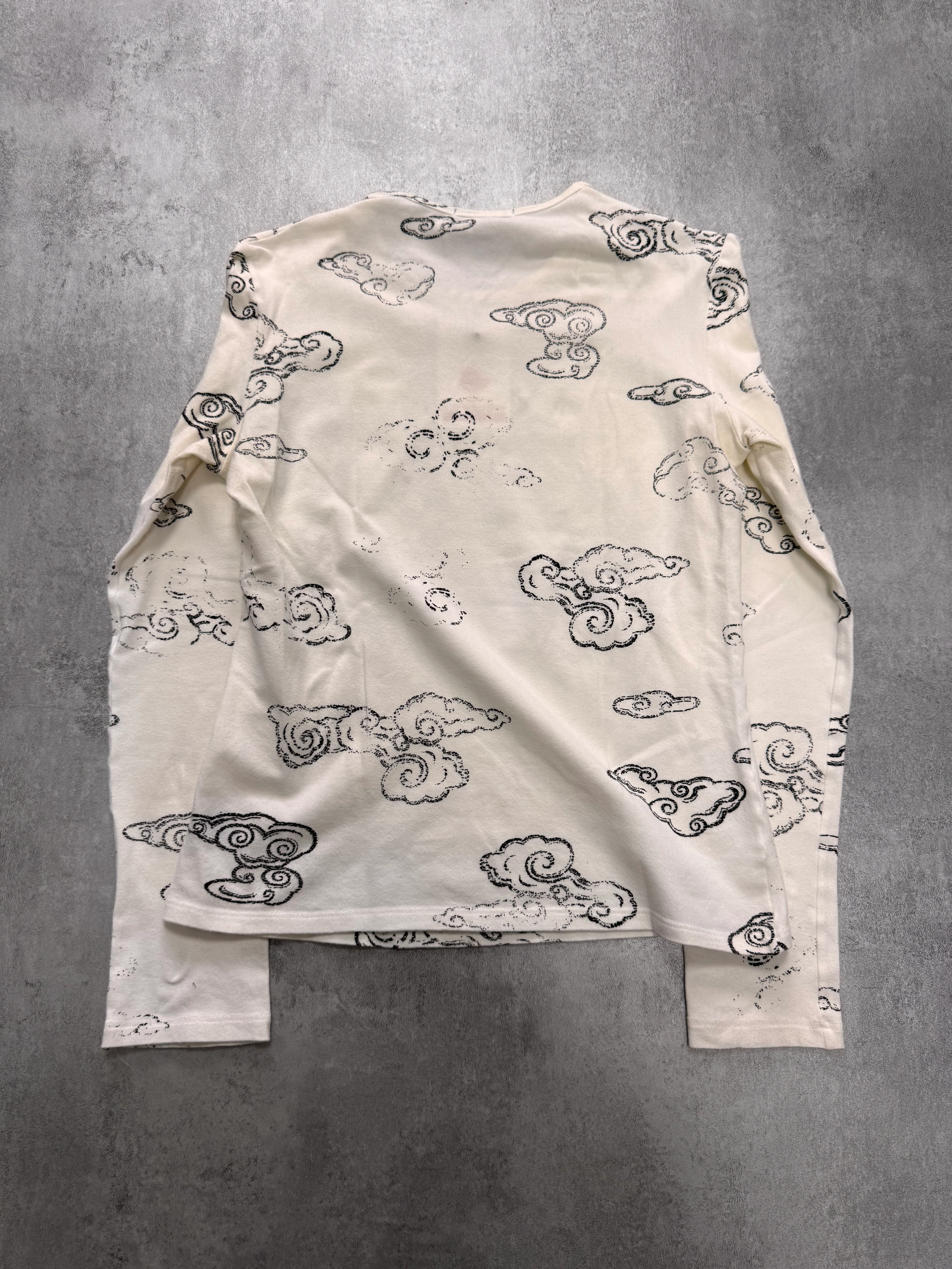 2000s Roberto Cavalli Asian Tatoos White Longsleeves - Image 3