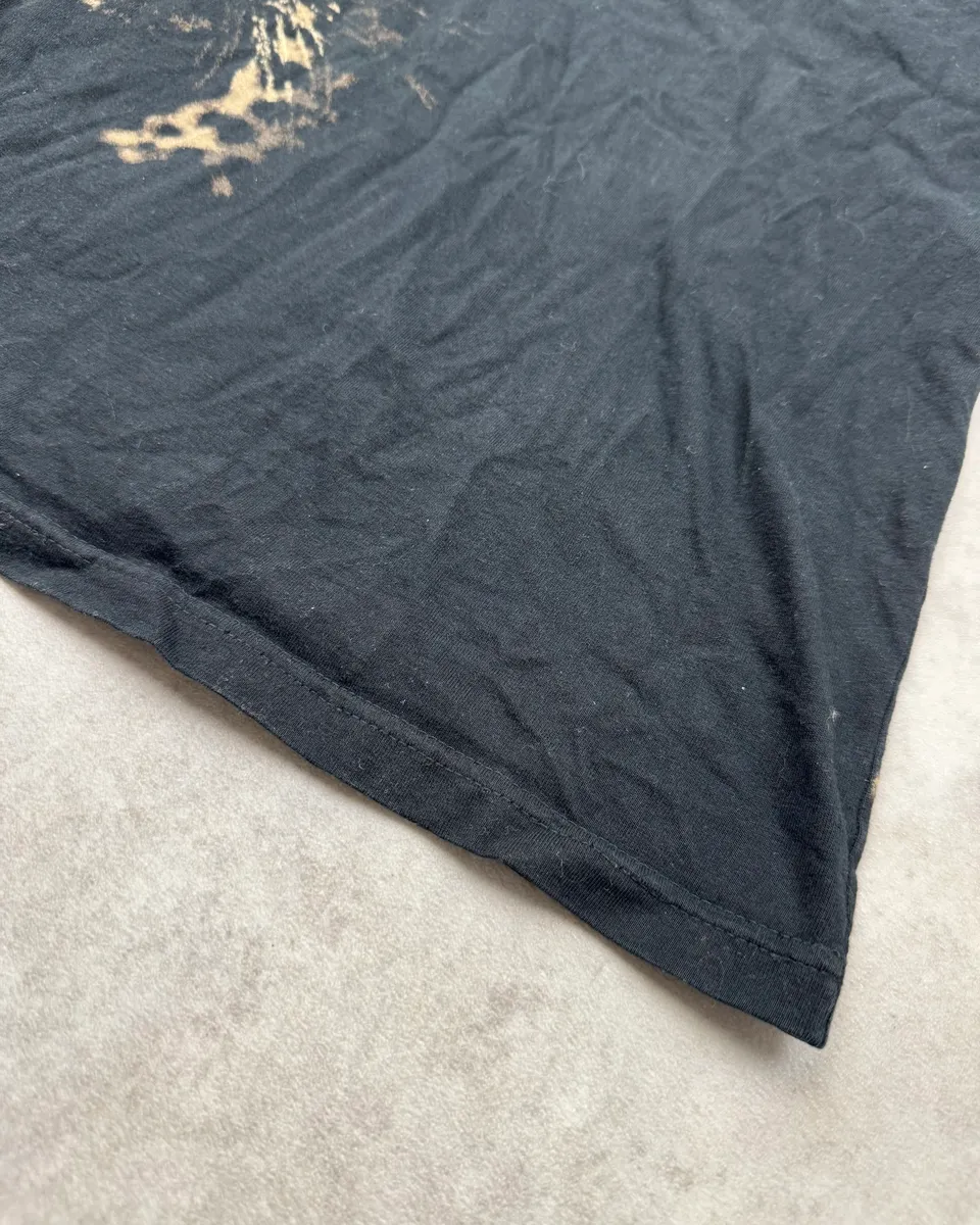 2000s Roberto Cavalli Black Leopard Print T-Shirt - Image 8
