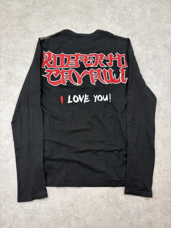 2000s Roberto Cavalli Black Samurai Longsleeve T-Shirt - Image 6