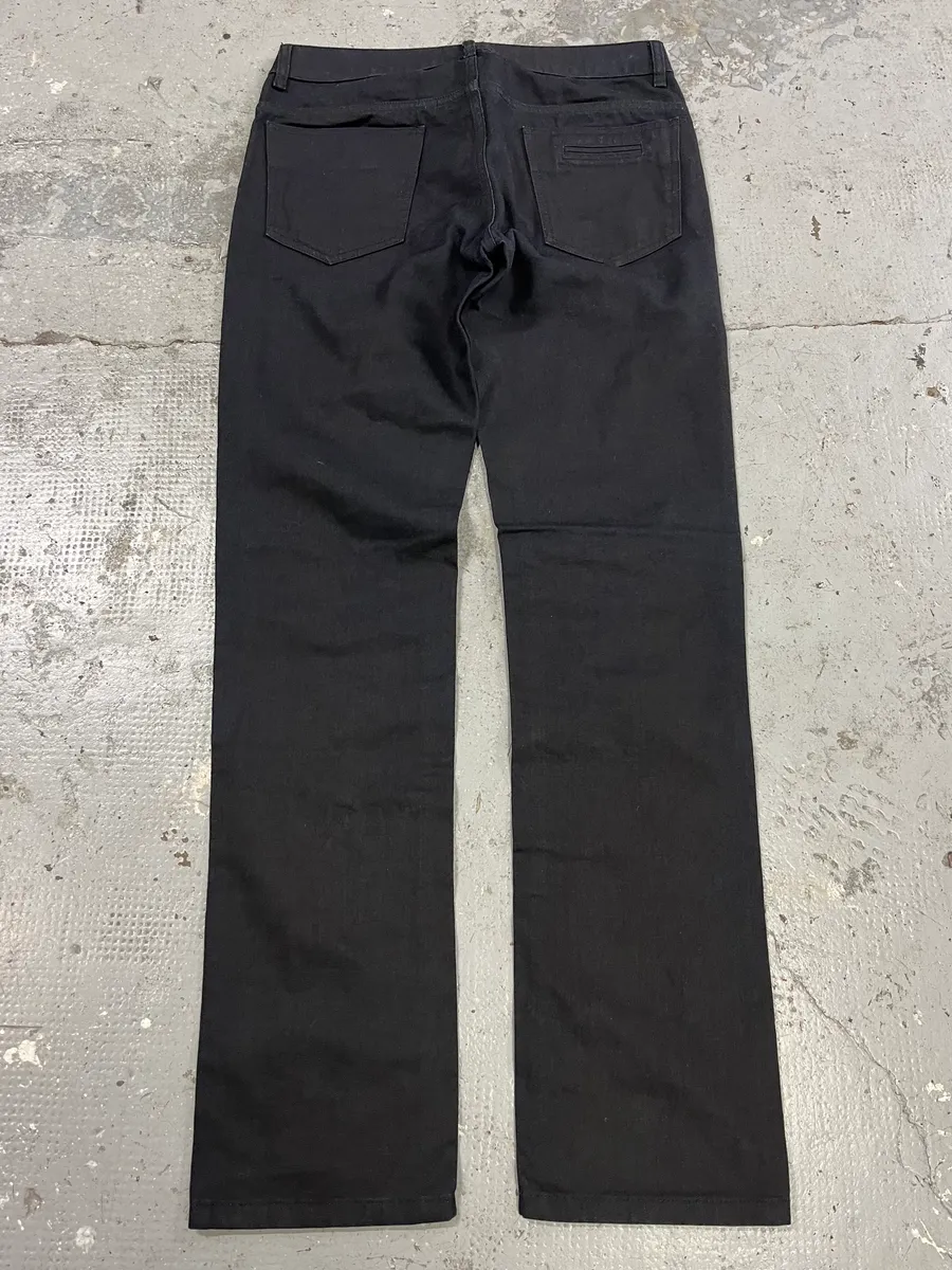2000s Roberto Cavalli Black Slim Denim Brut Jeans - Image 8