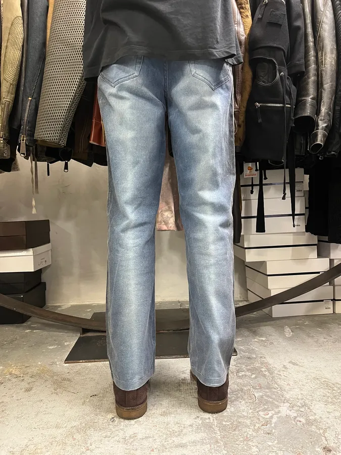 2000s Roberto Cavalli Blue Gradient Pants - Image 4