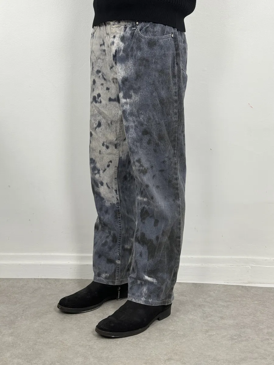 2000s Roberto Cavalli Blue Royal Cloud Pants - Image 4