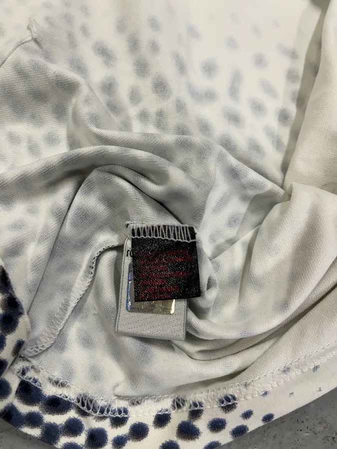 2000s Roberto Cavalli Cheetah White T-Shirt - Image 8