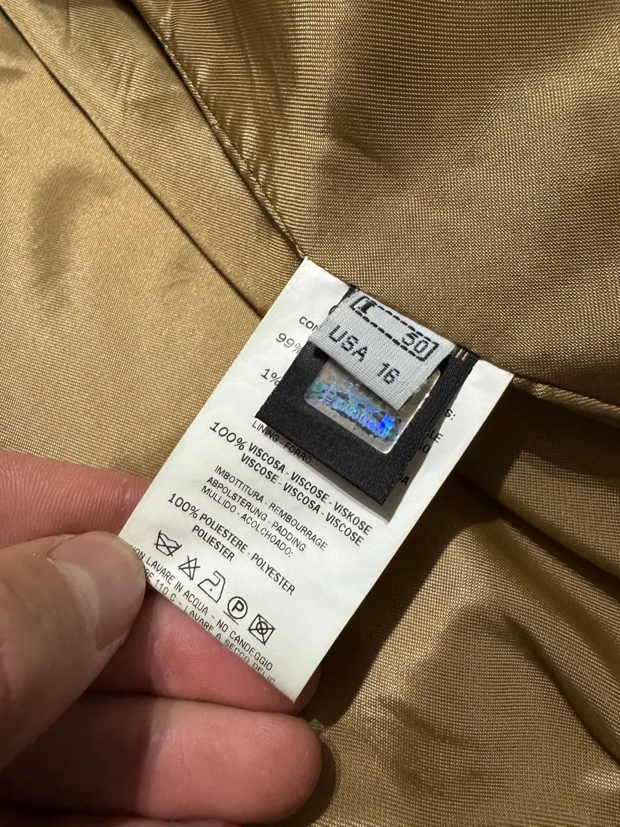 2000s Roberto Cavalli Class Beige Bomber Jacket - Image 11