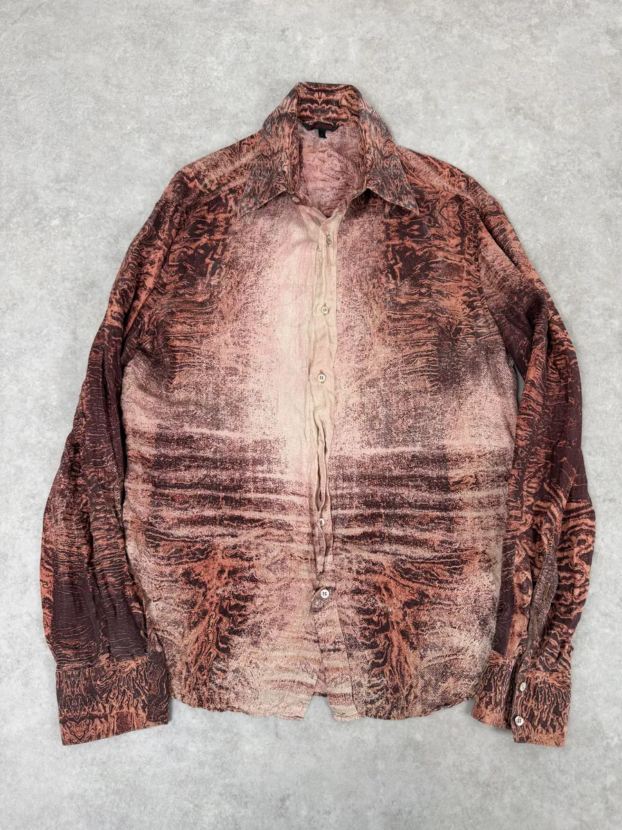 2000s Roberto Cavalli Earth Brown Shirt