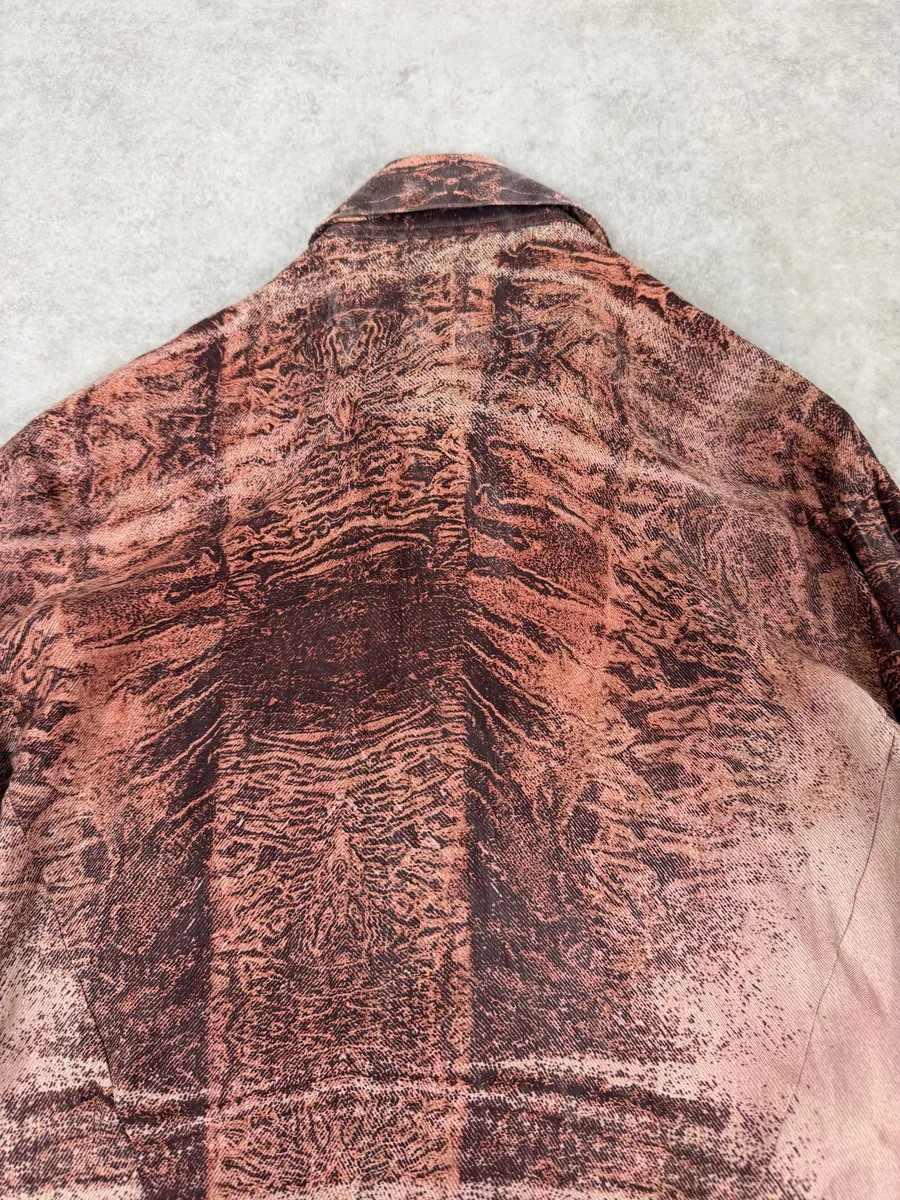 2000s Roberto Cavalli Earth Brown Shirt - Image 7