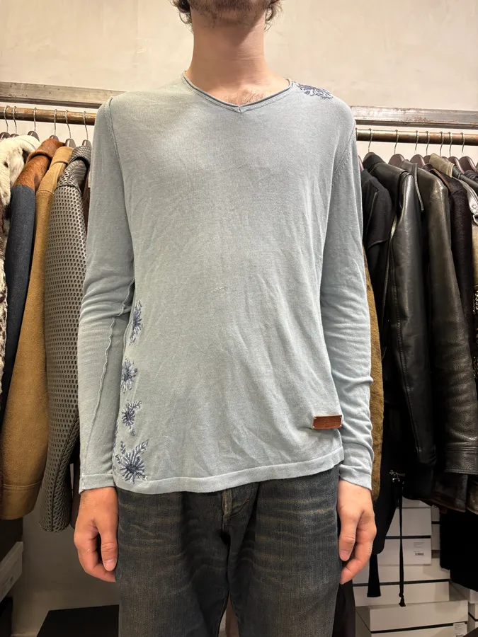 2000s Roberto Cavalli Flowers Sweater - Image 3