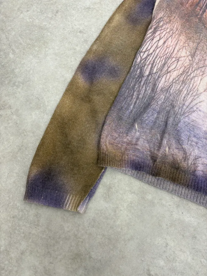 2000s Roberto Cavalli Forest Lake Zip Sweater - Image 7