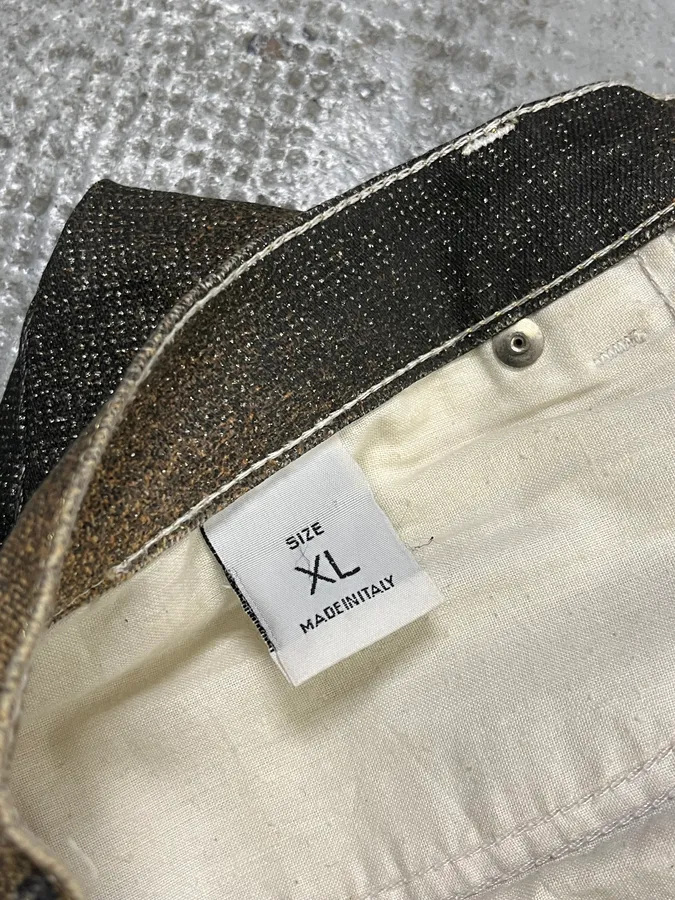 2000s Roberto Cavalli Gold Gradient Glitters Pants - Image 12