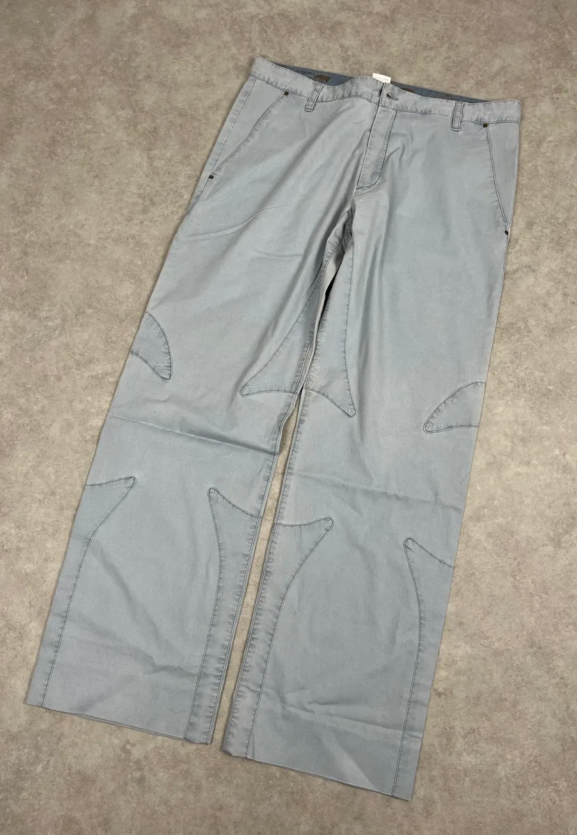 2000s Roberto Cavalli Grey Contemporary Pants - Image 5
