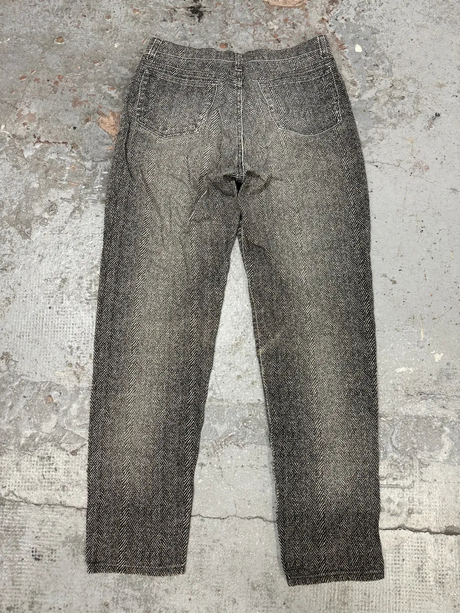 2000s Roberto Cavalli Grey Faded Pants - Image 5