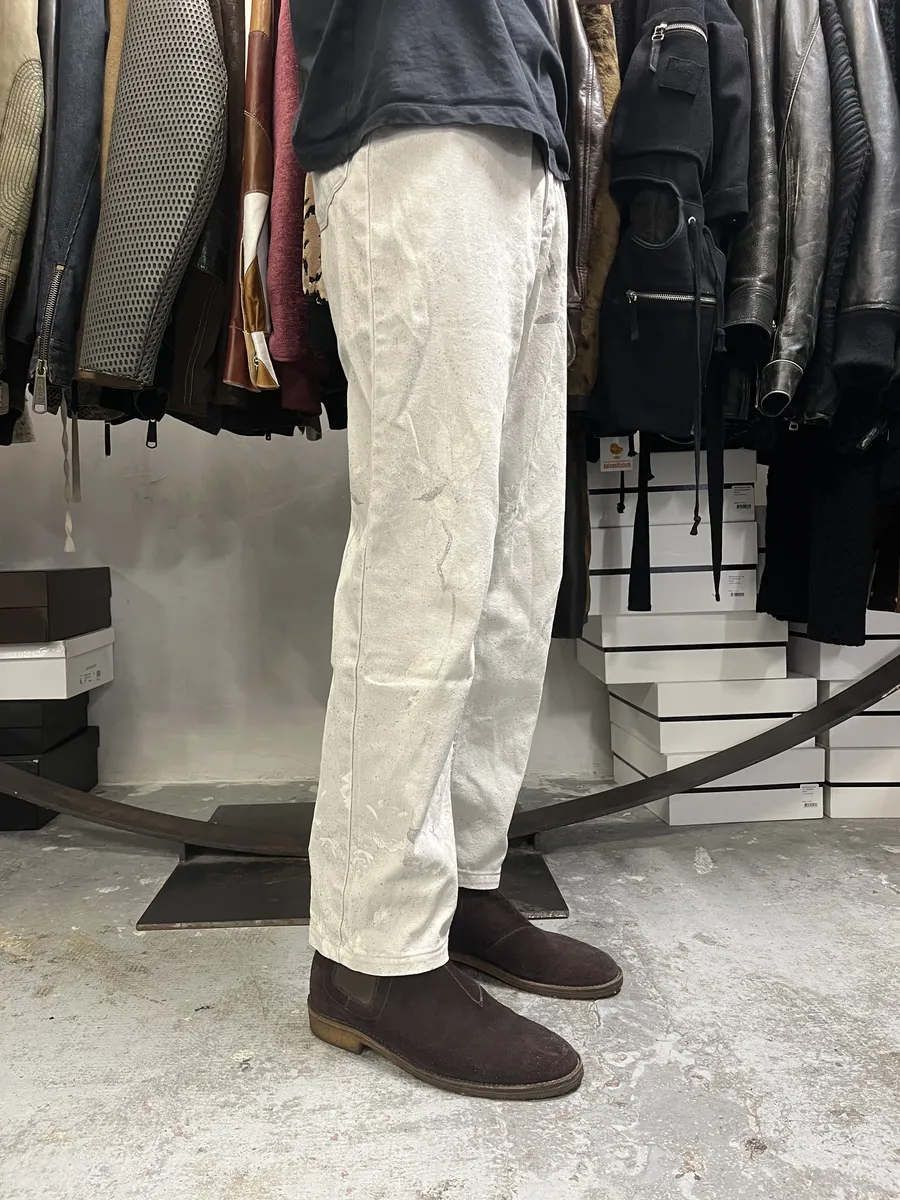 2000s Roberto Cavalli Grey Flowers Archive Pants - Image 4