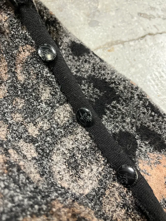 2000s Roberto Cavalli Leopard Fleece Cardigan - Image 12