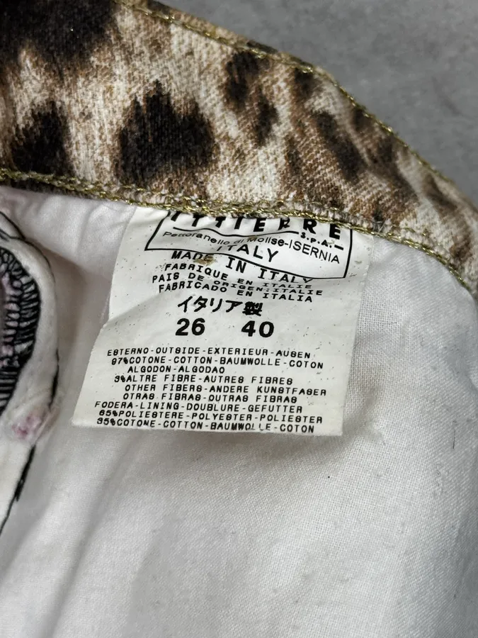 2000s Roberto Cavalli Leopard Pink Gradient Pants - Image 12